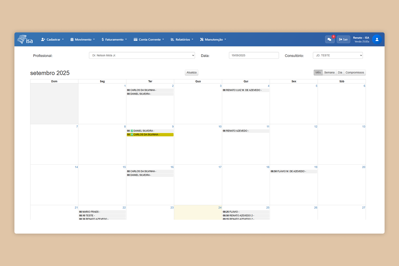 Tela de Gestão de Processos ISA Jurídico